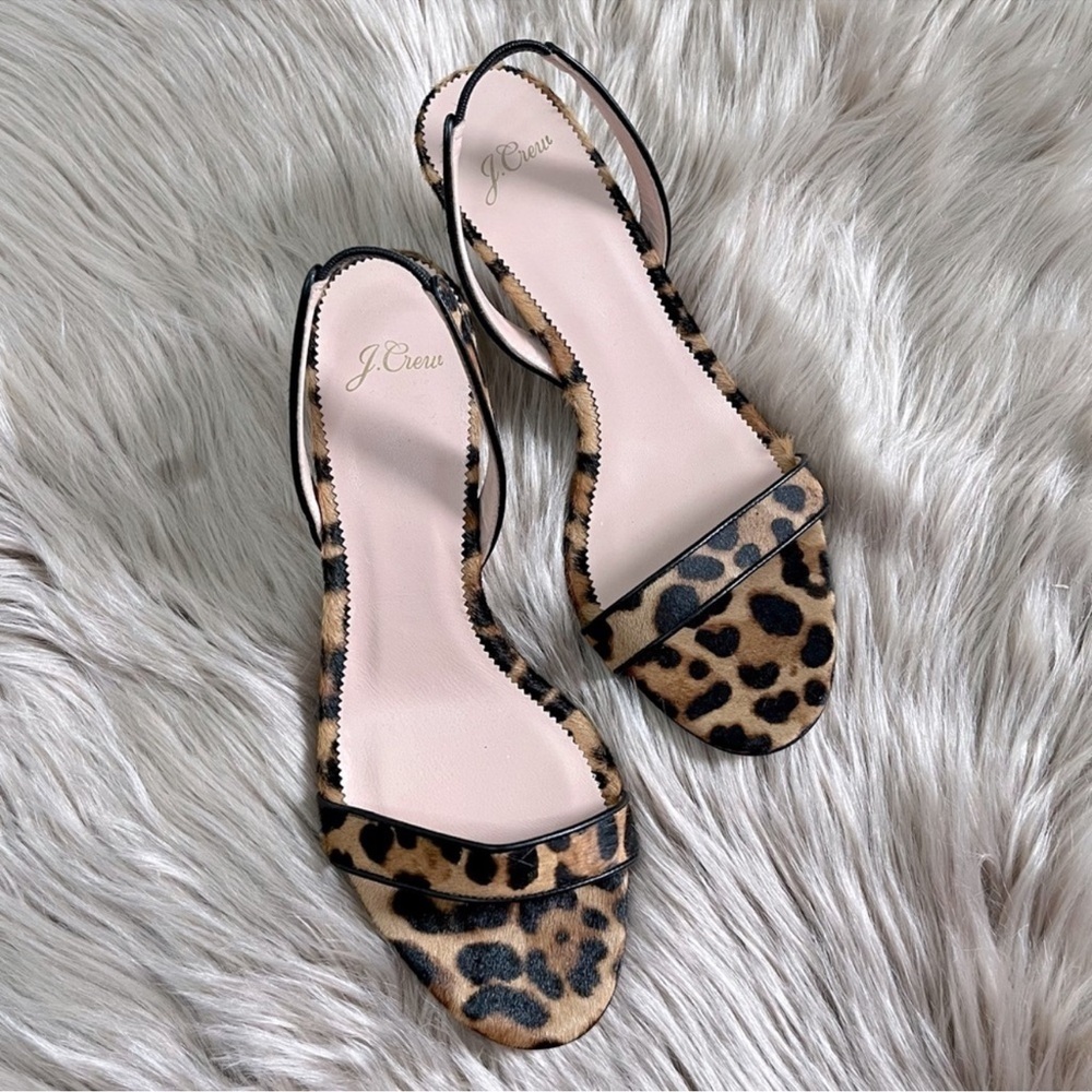 J. Crew Leopard Print Sandals - Picture 2 of 9